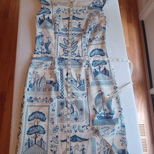 Show stopper! Chinoiserie beaded dress